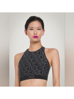 GCDS WOLFORD Cropped Monogram Knit